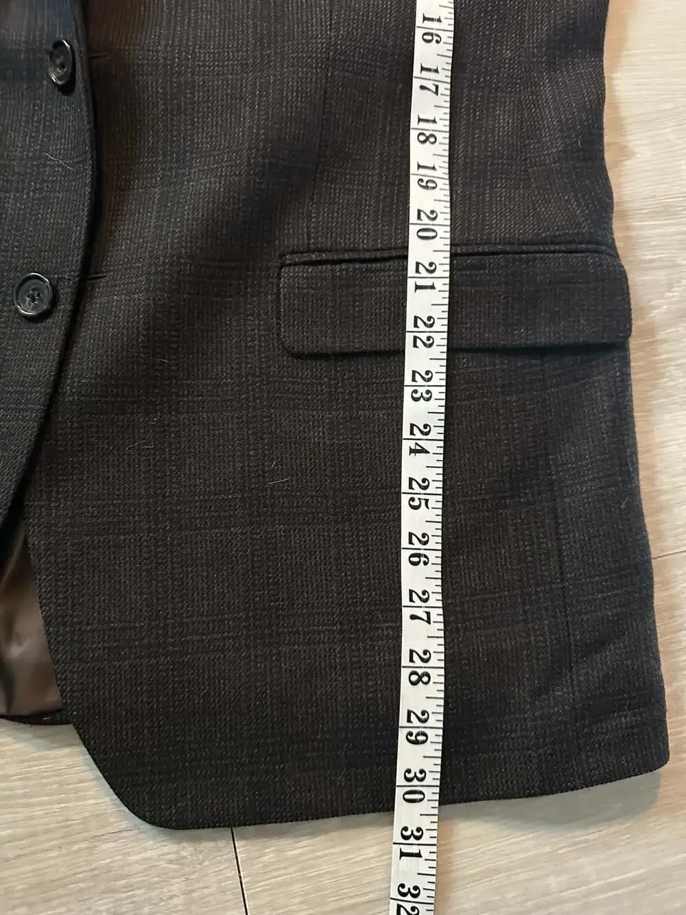 Lauren Ralph Lauren Men's Brown Lambswool Two Button Blazer Sport Coat